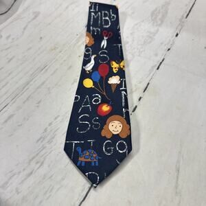 Renaissance Vintage Alphabet Teacher Novelty Tie